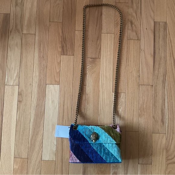 New - Kurt Geiger MINI VELVET KENSINGTON BAG - Picture 9 of 16